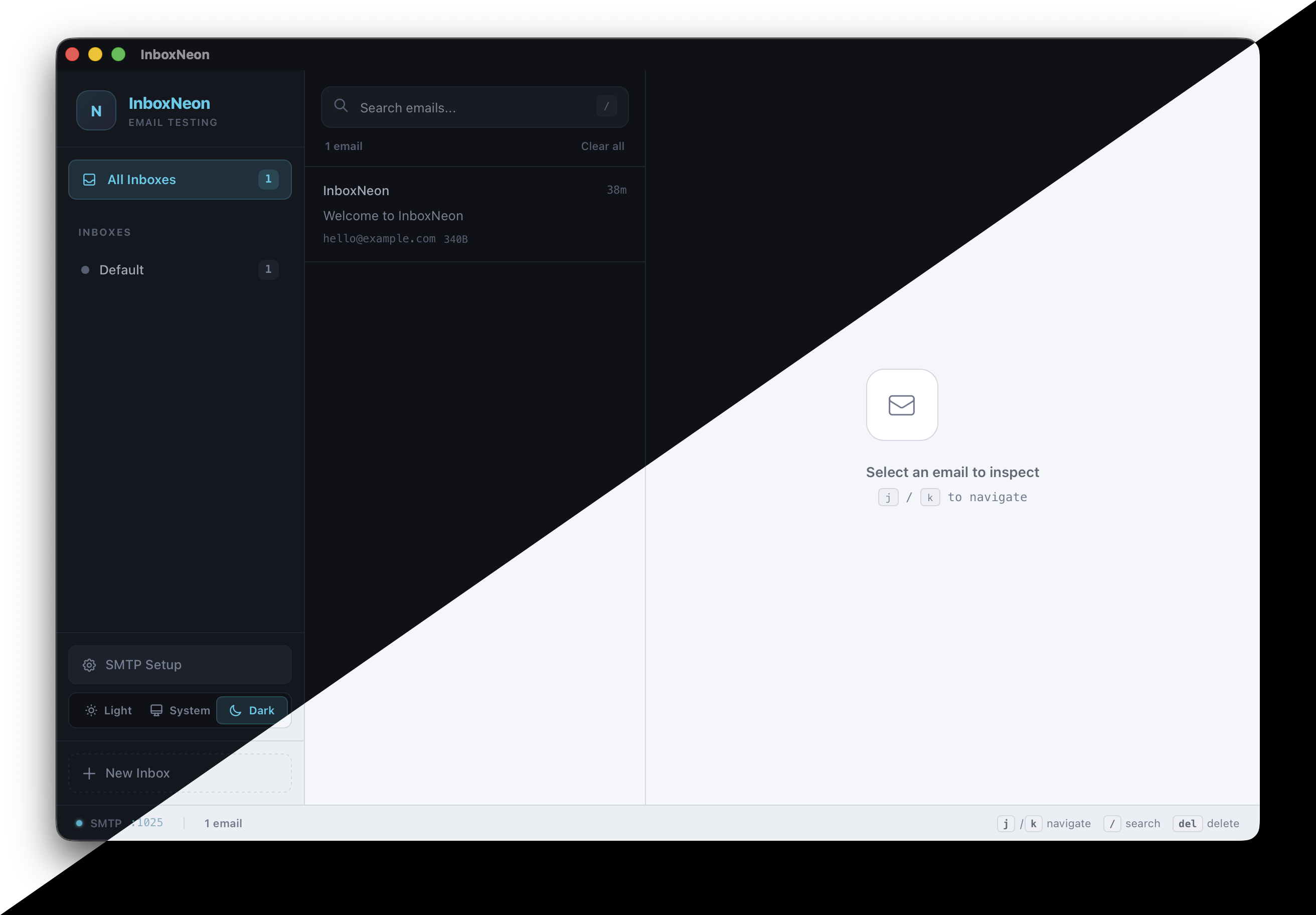 InboxNeon desktop app screenshot